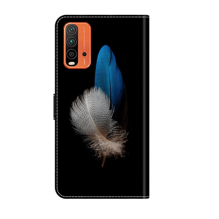 For Xiaomi Redmi 9T Crystal 3D Shockproof Protective Leather Phone Case(Two Branches) - free shipping - PMC TechLife - Order now!