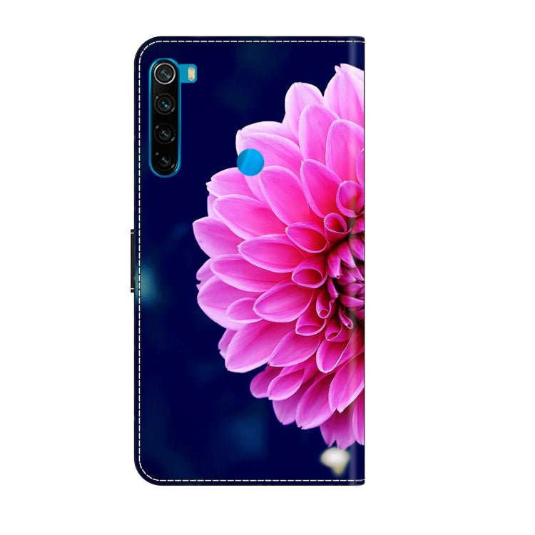 For Xiaomi Redmi Note 8 Crystal 3D Shockproof Protective Leather Phone Case(Pink Petals) - free shipping - PMC TechLife - Order now!