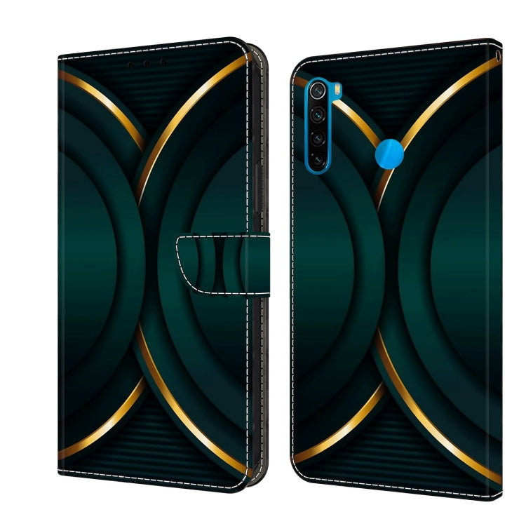 For Xiaomi Redmi Note 8T Crystal 3D Shockproof Protective Leather Phone Case(Gold Outline) - free shipping - PMC TechLife - Order now!