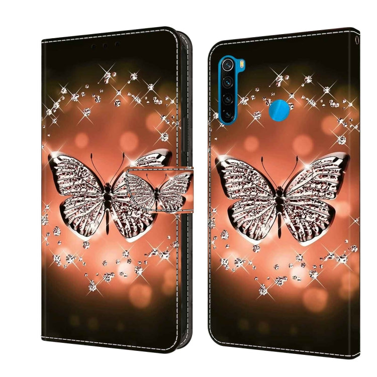 For Xiaomi Redmi Note 8T Crystal 3D Shockproof Protective Leather Phone Case(Crystal Butterfly) - free shipping - PMC TechLife - Order now!