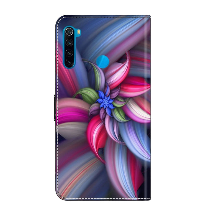 For Xiaomi Redmi Note 8T Crystal 3D Shockproof Protective Leather Phone Case(Colorful Flower) - free shipping - PMC TechLife - Order now!