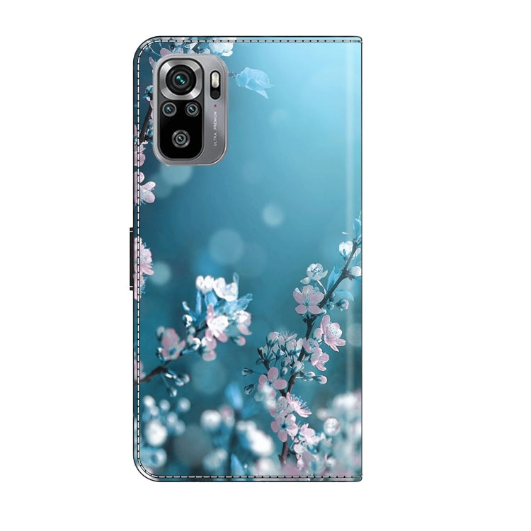 For Xiaomi Redmi Note 10 4G Crystal 3D Shockproof Protective Leather Phone Case(Plum Flower) - free shipping - PMC TechLife - Order now!