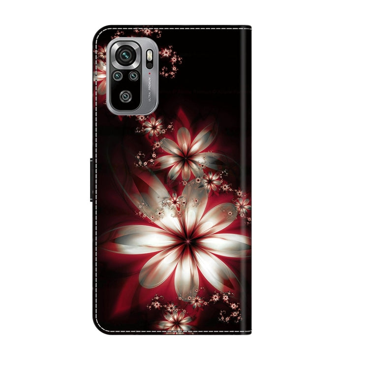 For Xiaomi Redmi Note 10 4G Crystal 3D Shockproof Protective Leather Phone Case(Fantastic Flower) - free shipping - PMC TechLife - Order now!
