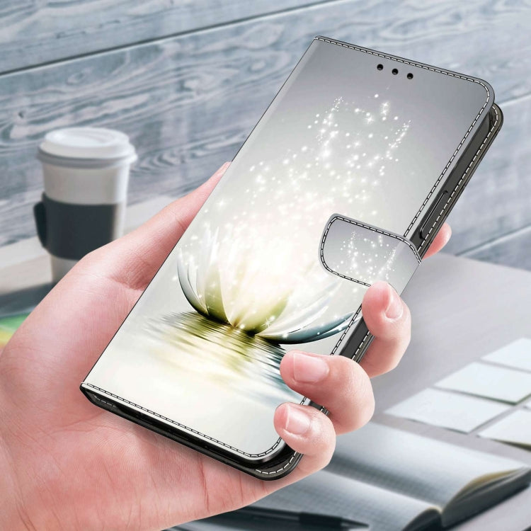 For Xiaomi Redmi Note 10 5G Crystal 3D Shockproof Protective Leather Phone Case(Light Lotus) - free shipping - PMC TechLife - Order now!