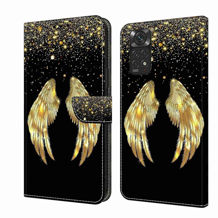 For Xiaomi Redmi Note 11 Global Crystal 3D Shockproof Protective Leather Phone Case(Golden Wings) - free shipping - PMC TechLife - Order now!