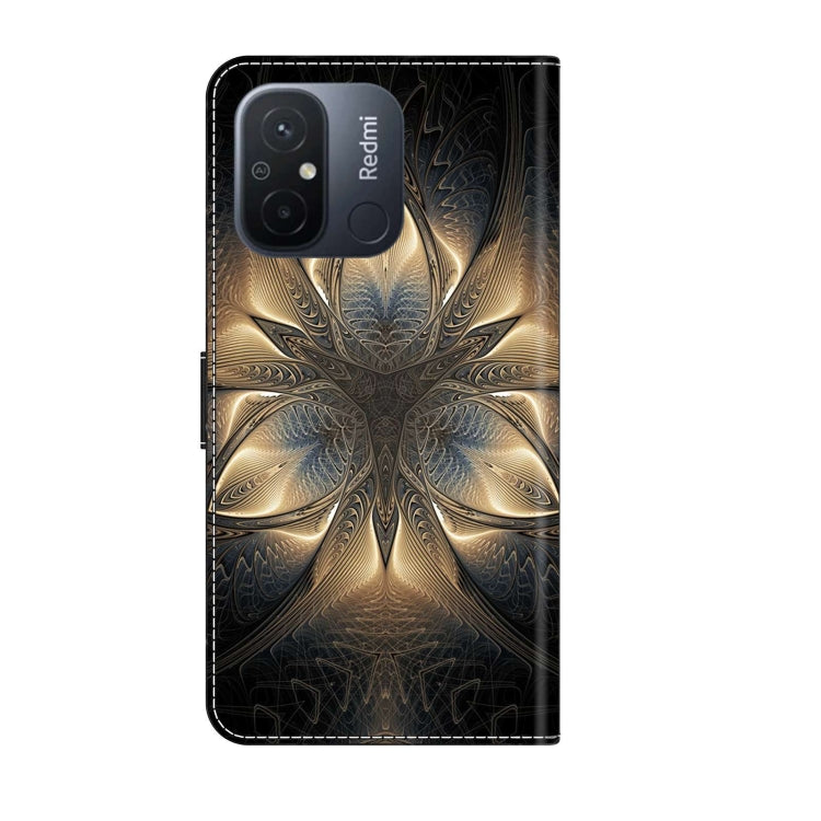 For Xiaomi Redmi 11A 4G / Redmi 12C Global Crystal 3D Shockproof Protective Leather Phone Case(Luminous Building) - free shipping - PMC TechLife - Order now!