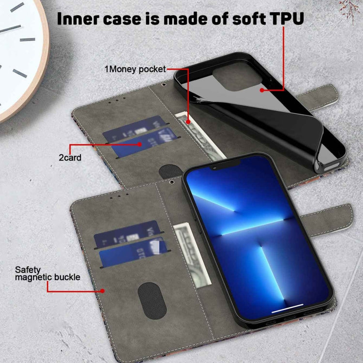 For Xiaomi Redmi Note 12 Pro+ Crystal 3D Shockproof Protective Leather Phone Case(Two Branches) - free shipping - PMC TechLife - Order now!