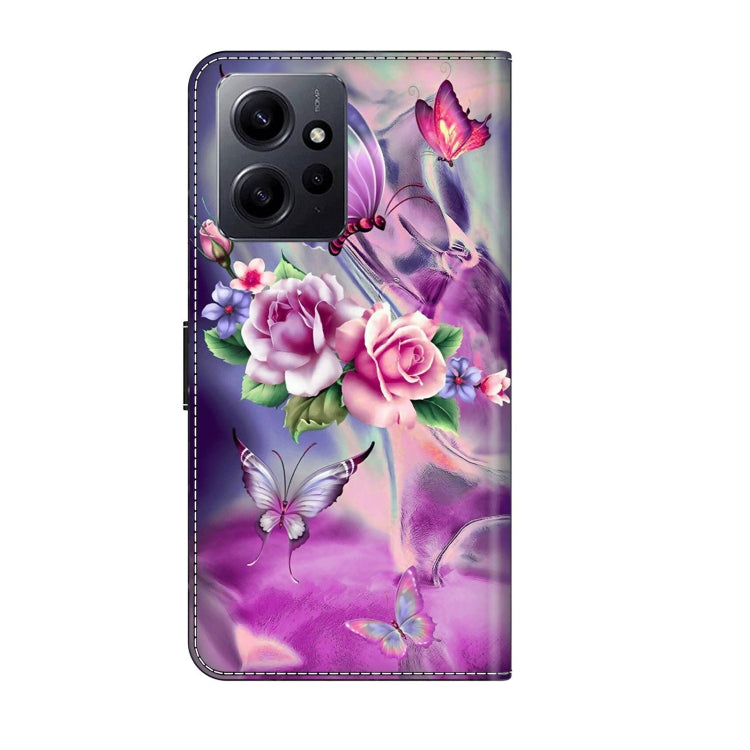 For Xiaomi Redmi Note 12 4G Crystal 3D Shockproof Protective Leather Phone Case(Butterfly) - free shipping - PMC TechLife - Order now!