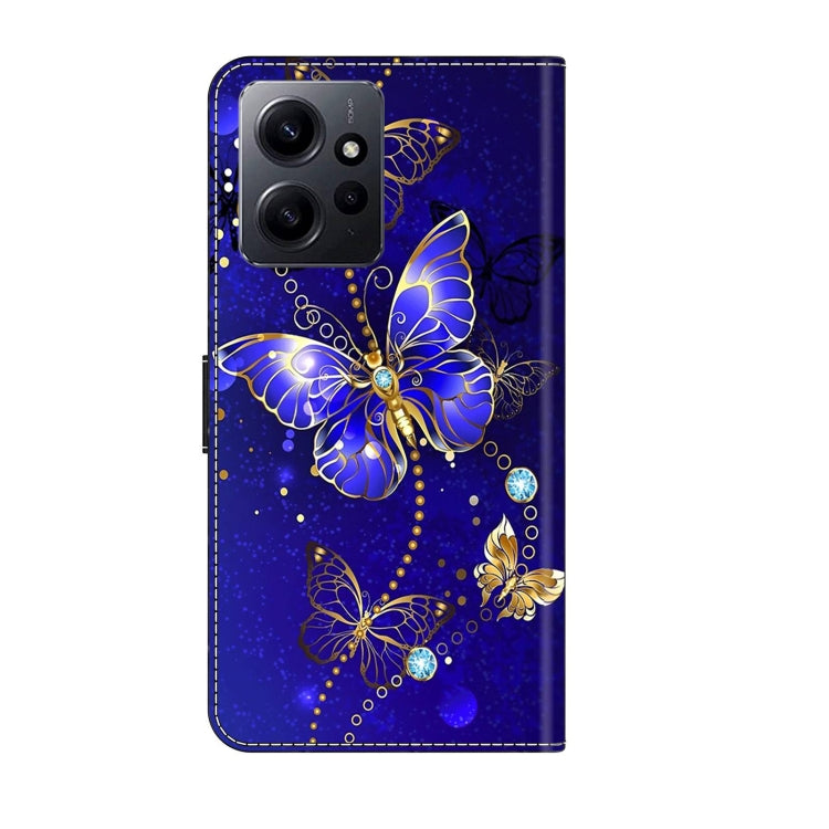 For Xiaomi Redmi Note 12 4G Crystal 3D Shockproof Protective Leather Phone Case(Diamond Butterfly) - free shipping - PMC TechLife - Order now!