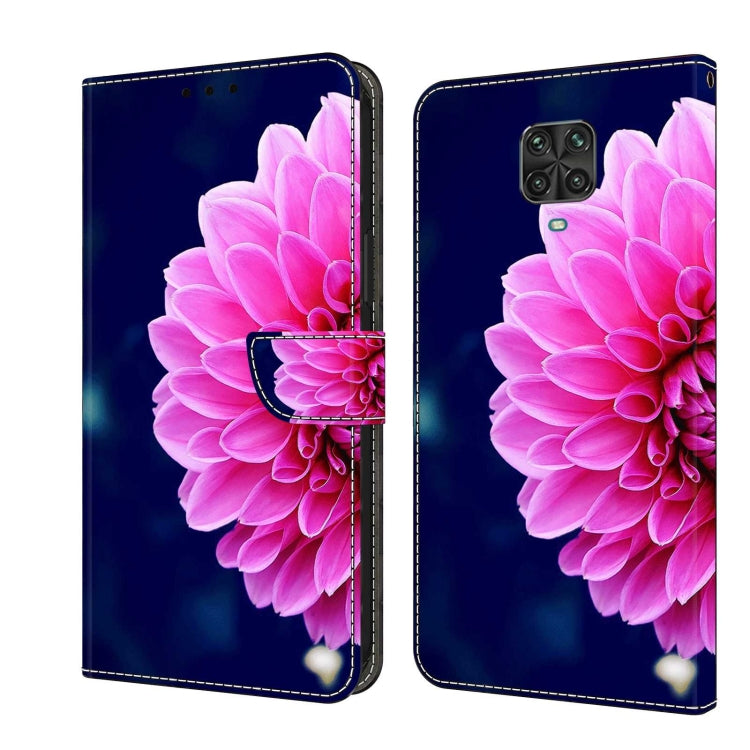 For Xiaomi Redmi Note 9 Pro Crystal 3D Shockproof Protective Leather Phone Case(Pink Petals) - free shipping - PMC TechLife - Order now!