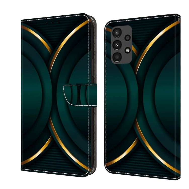 For Samsung Galaxy A13 4G / 5G / A04S Crystal 3D Shockproof Protective Leather Phone Case(Gold Outline) - free shipping - PMC TechLife - Order now!