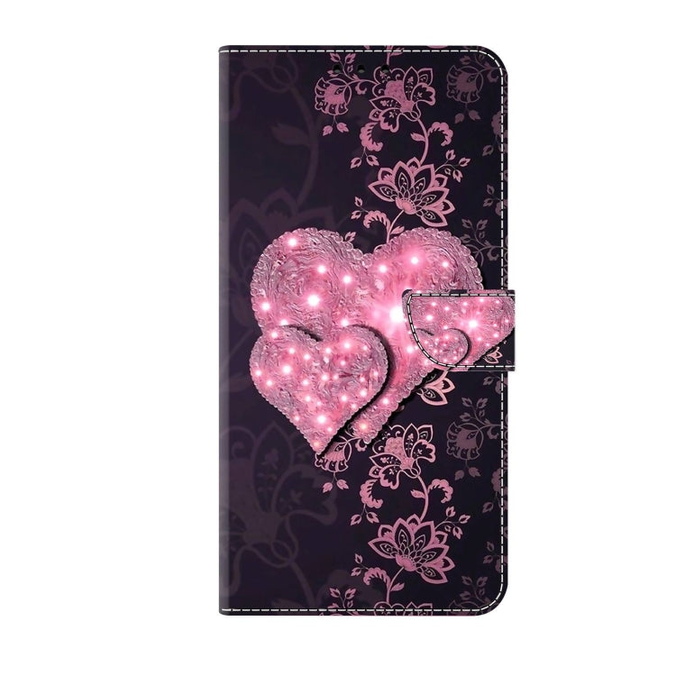 For Samsung Galaxy A22 5G Crystal 3D Shockproof Protective Leather Phone Case(Lace Love) - free shipping - PMC TechLife - Order now!