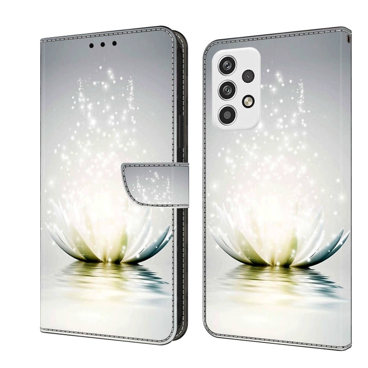 For Samsung Galaxy A23 5G Crystal 3D Shockproof Protective Leather Phone Case(Light Lotus) - free shipping - PMC TechLife - Order now!