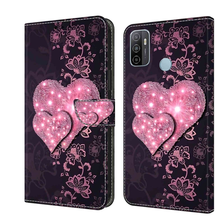 For Samsung Galaxy A33 5G Crystal 3D Shockproof Protective Leather Phone Case(Lace Love) - free shipping - PMC TechLife - Order now!