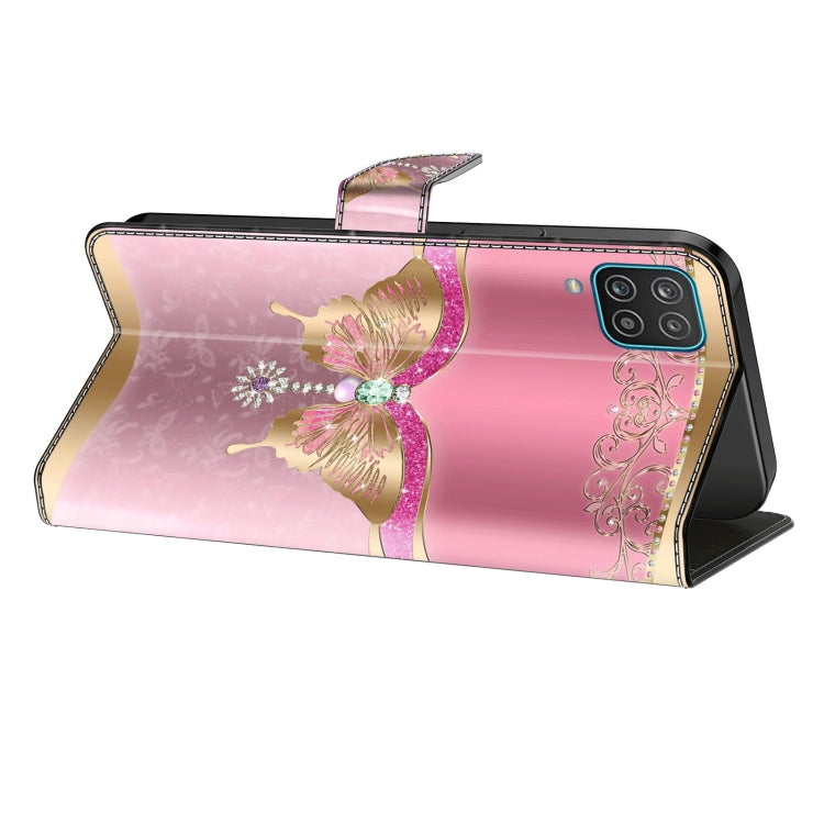 For Samsung Galaxy A71 4G Crystal 3D Shockproof Protective Leather Phone Case(Pink Bottom Butterfly) - free shipping - PMC TechLife - Order now!