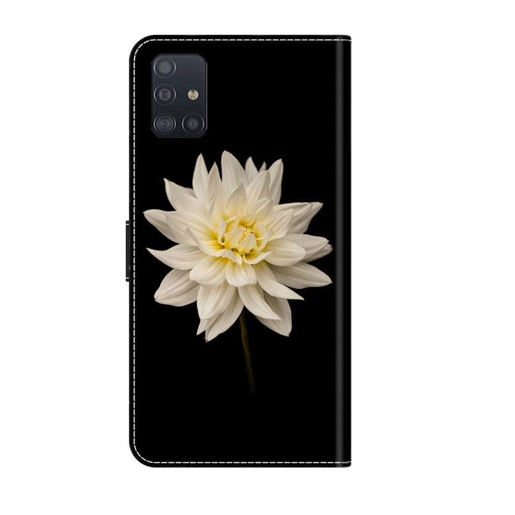 For Samsung Galaxy A71 4G Crystal 3D Shockproof Protective Leather Phone Case(White Flower) - free shipping - PMC TechLife - Order now!