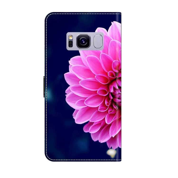 For Samsung Galaxy S8+ Crystal 3D Shockproof Protective Leather Phone Case(Pink Petals) - free shipping - PMC TechLife - Order now!