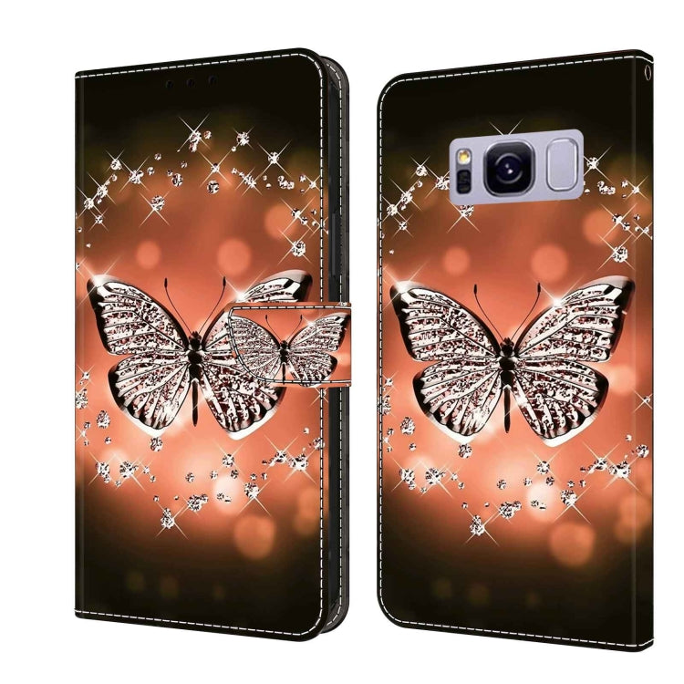 For Samsung Galaxy S8+ Crystal 3D Shockproof Protective Leather Phone Case(Crystal Butterfly) - free shipping - PMC TechLife - Order now!