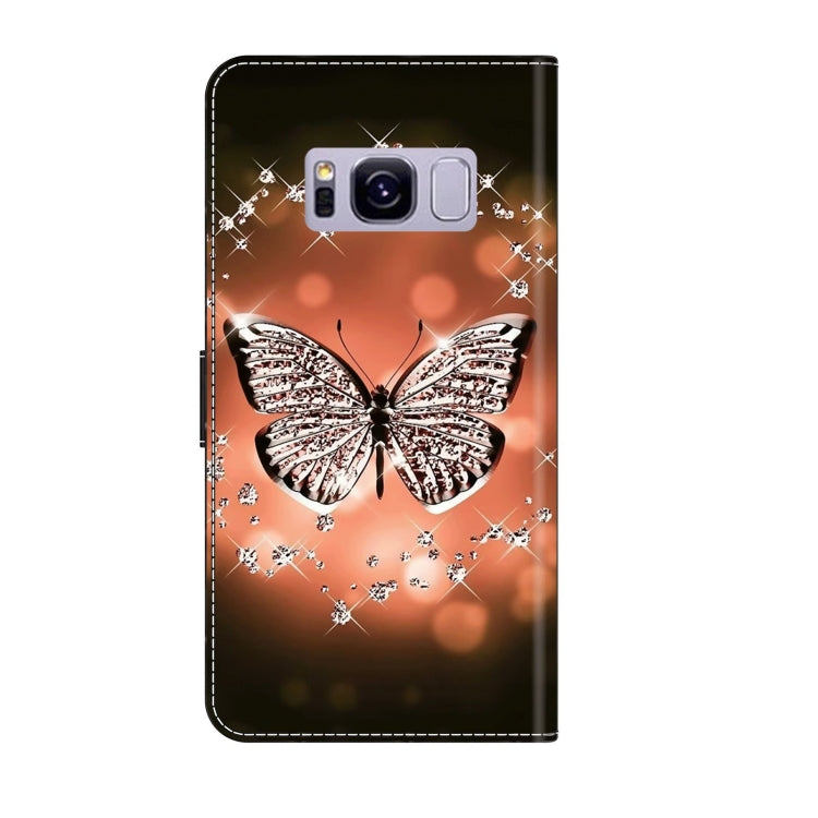 For Samsung Galaxy S8+ Crystal 3D Shockproof Protective Leather Phone Case(Crystal Butterfly) - free shipping - PMC TechLife - Order now!