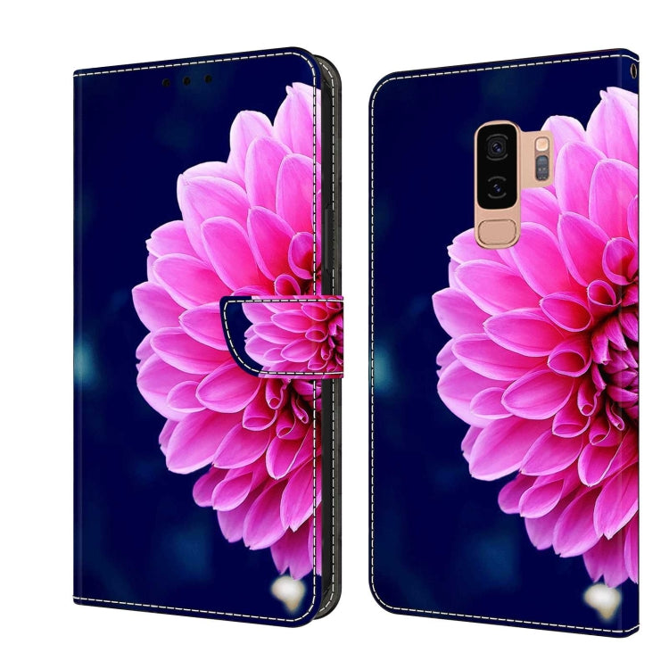 For Samsung Galaxy S9+ Crystal 3D Shockproof Protective Leather Phone Case(Pink Petals) - free shipping - PMC TechLife - Order now!