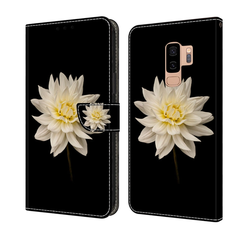 For Samsung Galaxy S9+ Crystal 3D Shockproof Protective Leather Phone Case(White Flower) - free shipping - PMC TechLife - Order now!