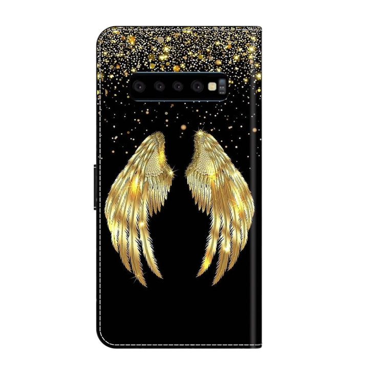 For Samsung Galaxy S10 Crystal 3D Shockproof Protective Leather Phone Case(Golden Wings) - free shipping - PMC TechLife - Order now!