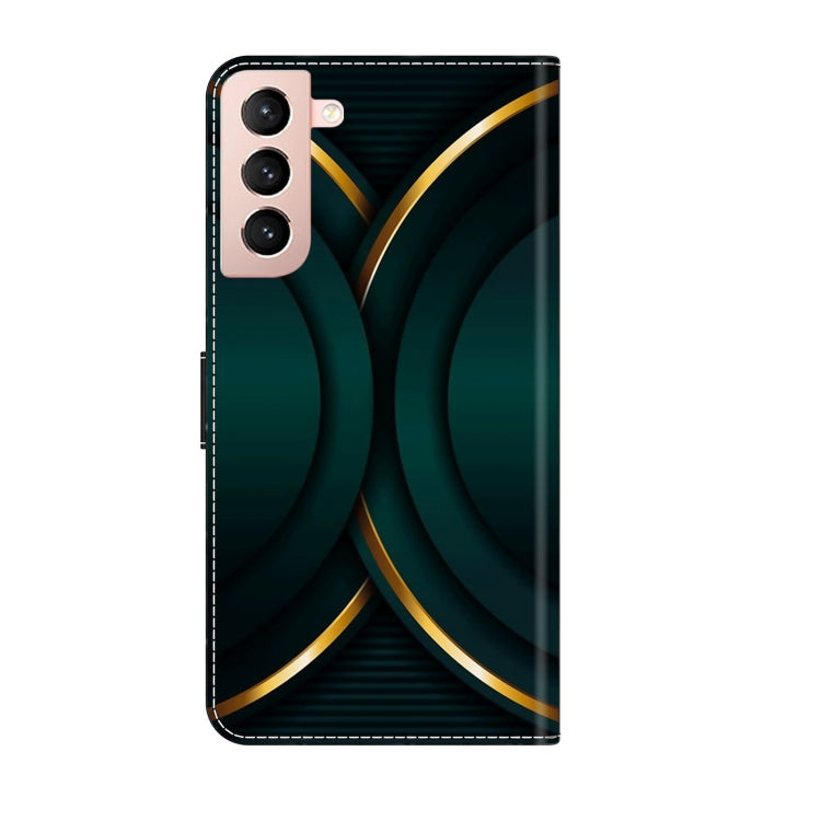 For Samsung Galaxy S21 Crystal 3D Shockproof Protective Leather Phone Case(Gold Outline) - free shipping - PMC TechLife - Order now!