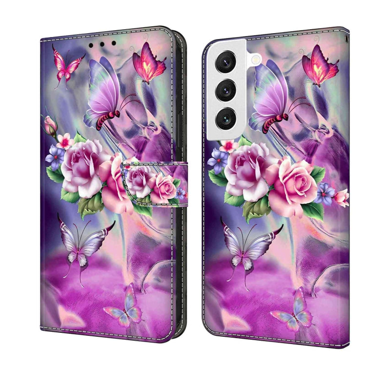 For Samsung Galaxy S22 Crystal 3D Shockproof Protective Leather Phone Case(Butterfly) - free shipping - PMC TechLife - Order now!