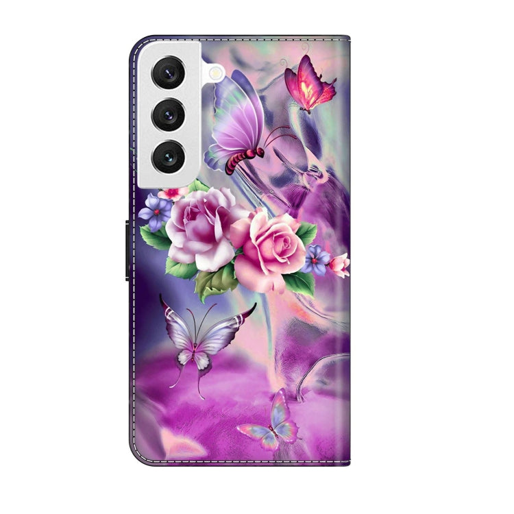 For Samsung Galaxy S22 Crystal 3D Shockproof Protective Leather Phone Case(Butterfly) - free shipping - PMC TechLife - Order now!