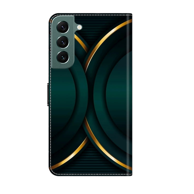 For Samsung Galaxy S22+ Crystal 3D Shockproof Protective Leather Phone Case(Gold Outline) - free shipping - PMC TechLife - Order now!