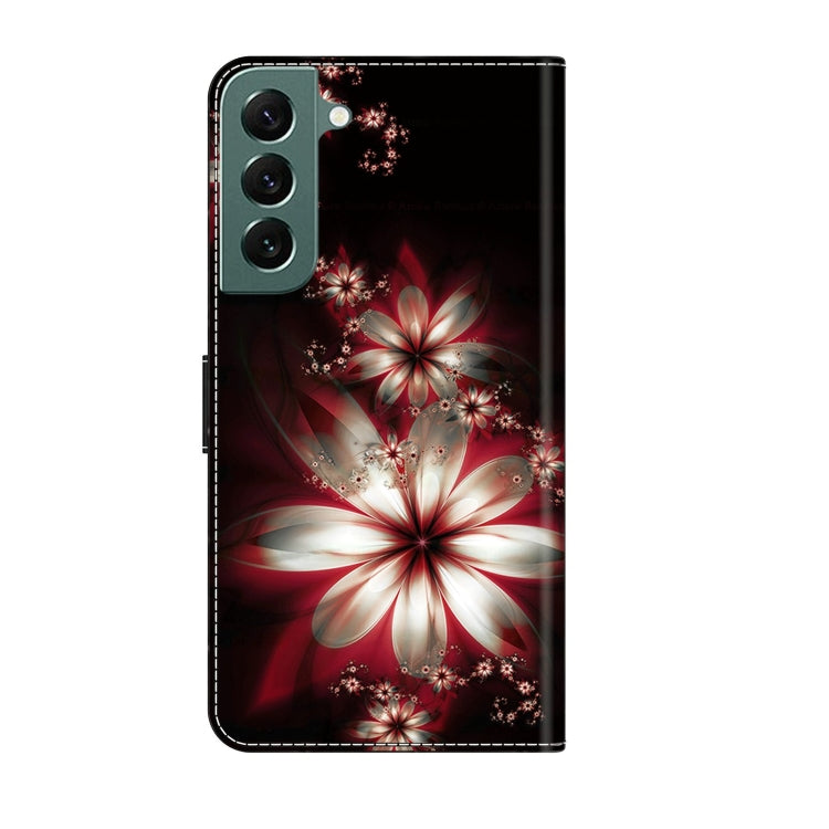 For Samsung Galaxy S22+ Crystal 3D Shockproof Protective Leather Phone Case(Fantastic Flower) - free shipping - PMC TechLife - Order now!
