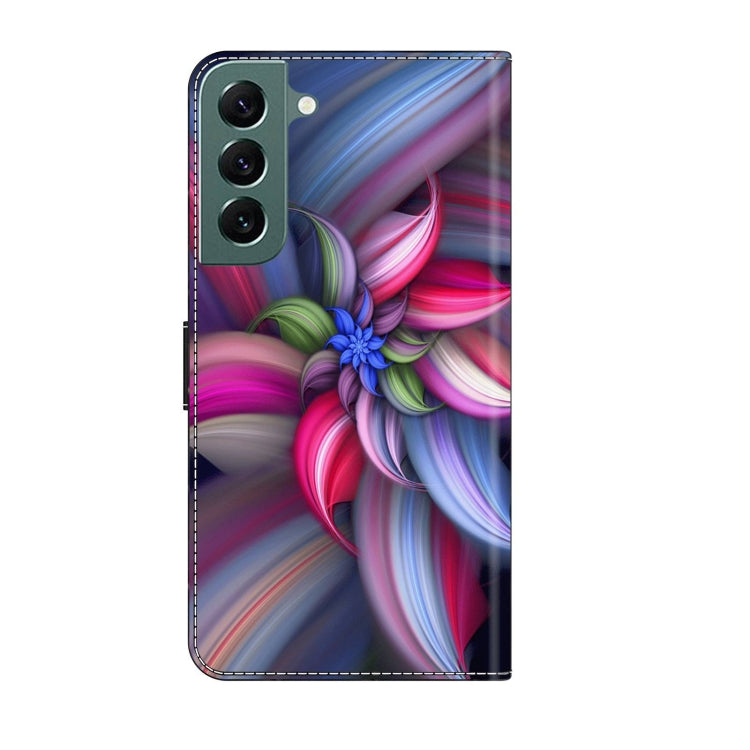 For Samsung Galaxy S22+ Crystal 3D Shockproof Protective Leather Phone Case(Colorful Flower) - free shipping - PMC TechLife - Order now!