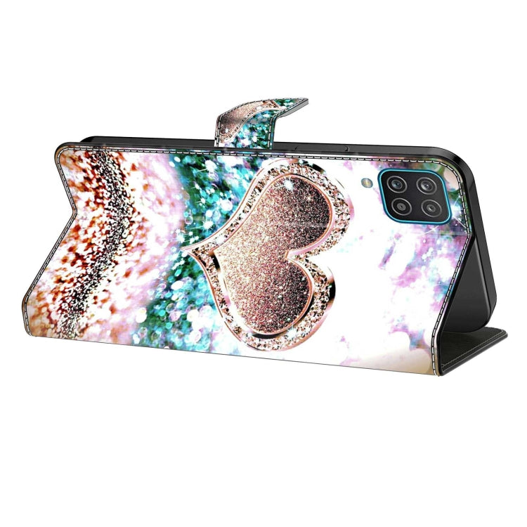 For Samsung Galaxy S23 Crystal 3D Shockproof Protective Leather Phone Case(Pink Diamond Heart) - free shipping - PMC TechLife - Order now!