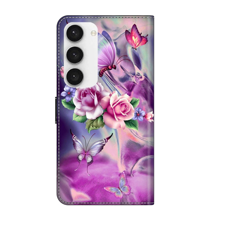 For Samsung Galaxy S23 Crystal 3D Shockproof Protective Leather Phone Case(Butterfly) - free shipping - PMC TechLife - Order now!