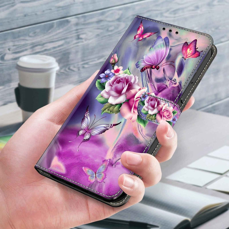 For Samsung Galaxy S23 Crystal 3D Shockproof Protective Leather Phone Case(Butterfly) - free shipping - PMC TechLife - Order now!