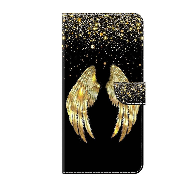For Samsung Galaxy S23 Ultra Crystal 3D Shockproof Protective Leather Phone Case(Golden Wings) - free shipping - PMC TechLife - Order now!