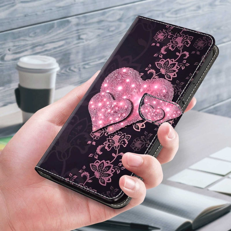 For Samsung Galaxy S23 Ultra Crystal 3D Shockproof Protective Leather Phone Case(Lace Love) - free shipping - PMC TechLife - Order now!