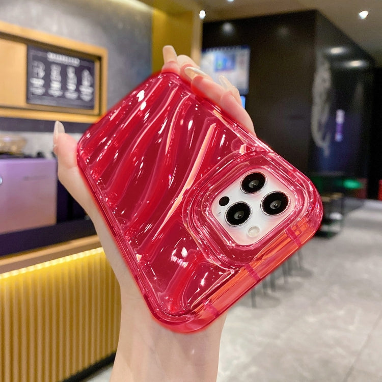 For iPhone 14 Plus Laser Sequin Waves TPU Phone Case(Red) - free shipping - PMC TechLife - Order now!