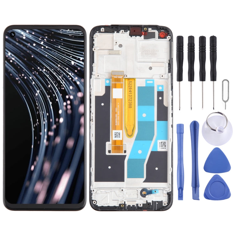 For Realme V25 OEM LCD Screen Digitizer Full Assembly with Frame - free shipping - PMC TechLife - Order now!