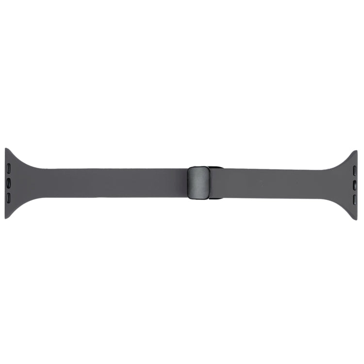 For Apple Watch 7 41mm Magnetic Buckle Slim Silicone Watch Band(Starry Grey) - Watch Bands by PMC TechLife | Online Shopping South Africa | PMC TechLife
