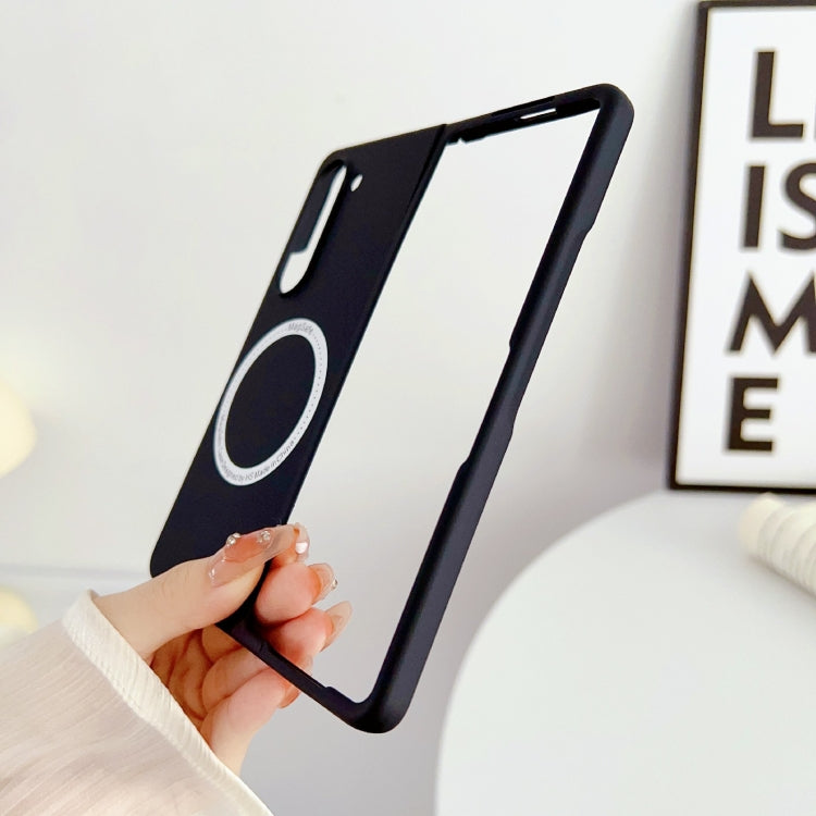 For Samsung Galaxy Z Fold5 Skin Feel Magsafe Magnetic Shockproof PC Phone Case(Black) - Galaxy Z Fold5 Cases by PMC TechLife | Online Shopping South Africa | PMC TechLife