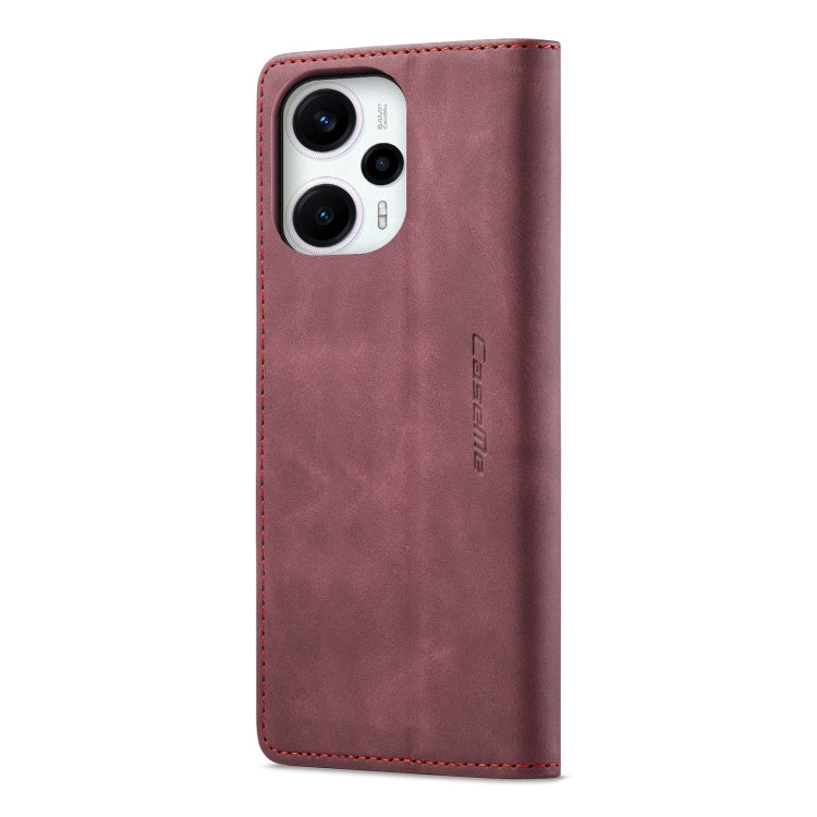 For Xiaomi Poco F5 5G/Redmi Note 12 Turbo 5G CaseMe 013 Multifunctional Horizontal Flip Leather Phone Case(Wine Red) - free shipping - PMC TechLife - Order now!