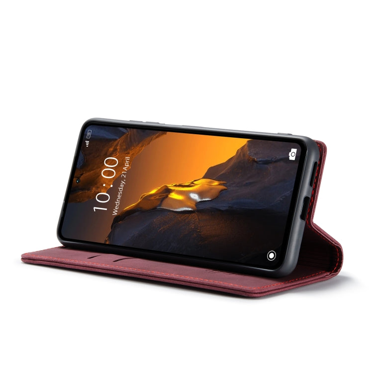 For Xiaomi Poco F5 5G/Redmi Note 12 Turbo 5G CaseMe 013 Multifunctional Horizontal Flip Leather Phone Case(Wine Red) - free shipping - PMC TechLife - Order now!