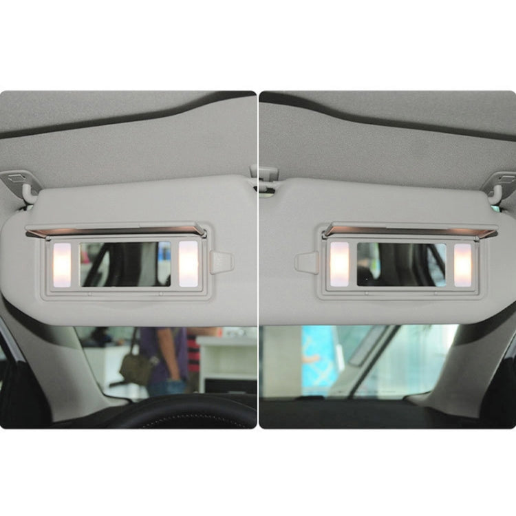 For Peugeot 308 2010-2022 Left-hand Drive Car Sun Visor Makeup Mirror Cover 98177070(Grey) - Sunglasses & Glasses Clips by PMC TechLife | Online Shopping South Africa | PMC TechLife | Buy Now Pay Later Mobicred