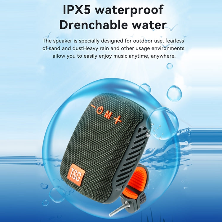 T&G TG-392 Outdoor Bicycle TWS Wireless Bluetooth IPX5 Waterproof Speaker(Light Green) - Waterproof Speaker by T&G | Online Shopping South Africa | PMC TechLife | Buy Now Pay Later Mobicred