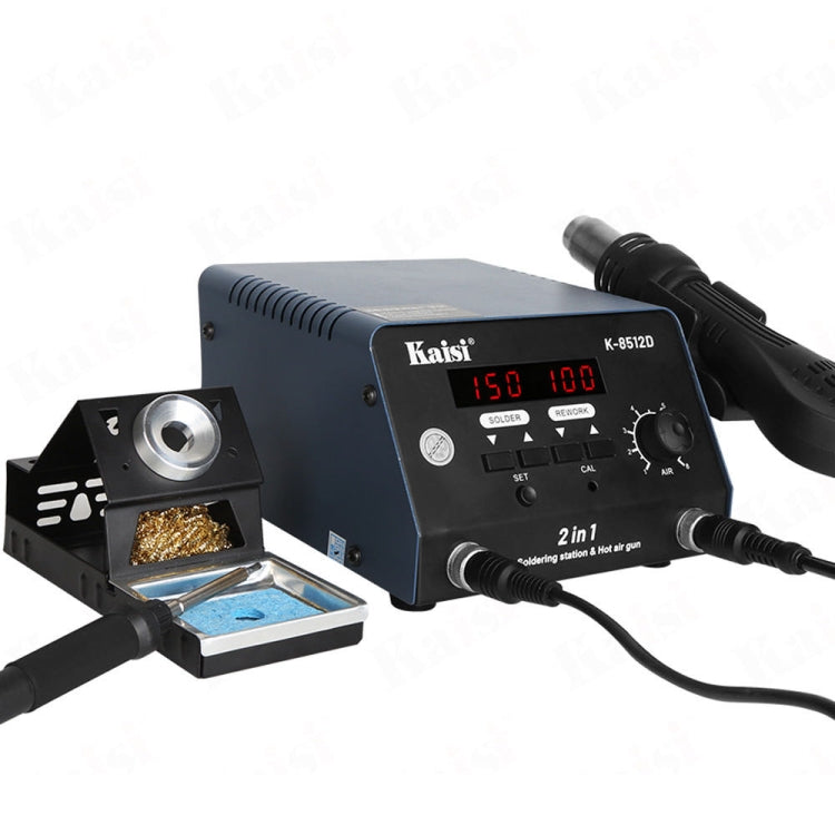 Kaisi 8512D 2 in 1 Smart Digital Display Hot Air Gun Soldering Iron Rework Station, Plug:US - free shipping - PMC TechLife - Order now!
