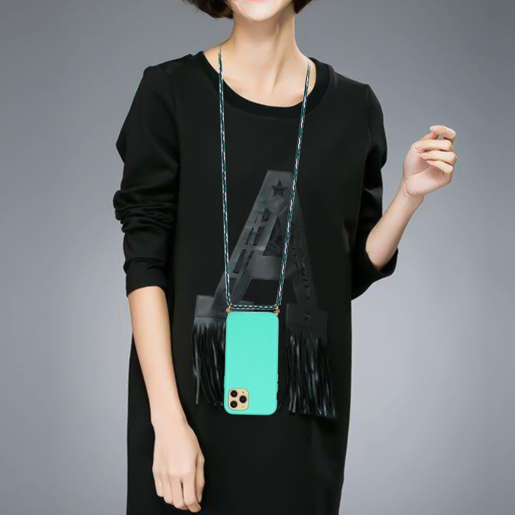 For iPhone 15 Pro Max Wheat Straw Material + TPU Phone Case with Lanyard(Green) - free shipping - PMC TechLife - Order now!