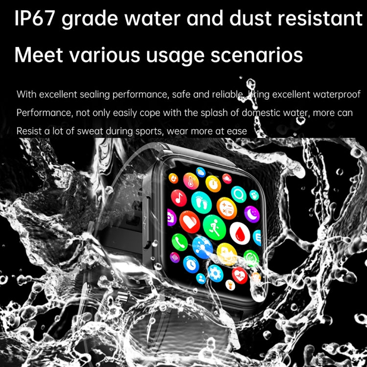 ET540 1.91 inch IP67 Waterproof Silicone Band Smart Watch, Support ECG / Non-invasive Blood Glucose Measurement(Black) - Smart Watches by PMC TechLife | Online Shopping South Africa | PMC TechLife