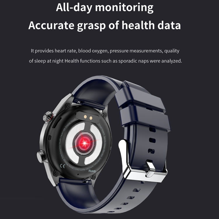 ET450 1.39 inch IP67 Waterproof Silicone Band Smart Watch, Support ECG / Non-invasive Blood Glucose Measurement(Black) - Smart Watches by PMC TechLife | Online Shopping South Africa | PMC TechLife