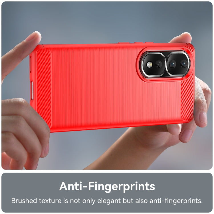 For Honor 90 Pro Brushed Texture Carbon Fiber TPU Phone Case(Red) - free shipping - PMC TechLife - Order now!